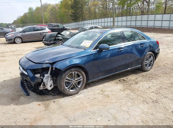 W1K3G4EB9LJ225757 2020 MERCEDES-BENZ A 220 Blue Առջևի ձախ երեք քառորդ տեսարան