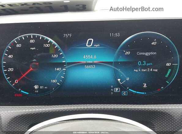 W1K3G4FB2LW046980 2020 MERCEDES-BENZ A 220 Black Հետևի նստատեղերի տեսք