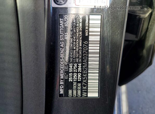 W1K7X5KB2MA037076 2021 MERCEDES-BENZ AMG Black Vista del compartimento del motor