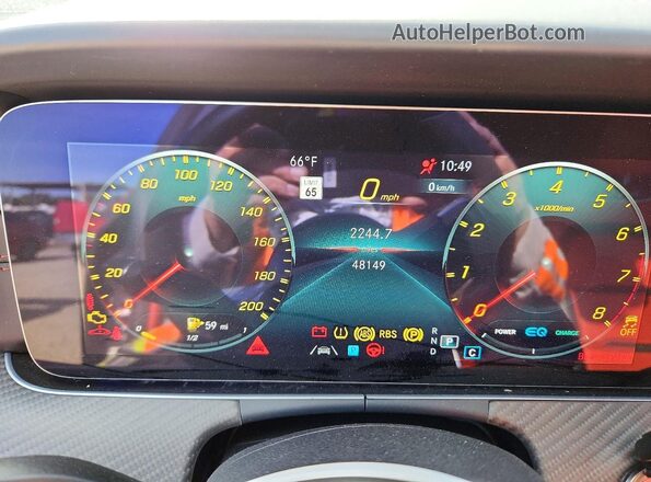 W1K7X5KB6NA045070 2022 MERCEDES-BENZ AMG Gray Vista del cuadro de instrumentos