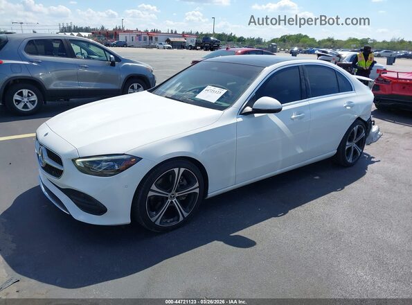 W1KAF4GB8PR089670 2023 MERCEDES-BENZ C-CLASS White Առջևի ձախ երեք քառորդ տեսարան
