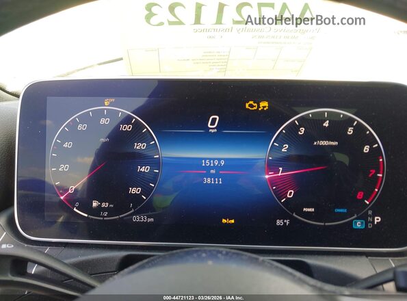 W1KAF4GB8PR089670 2023 MERCEDES-BENZ C-CLASS White Հետևի նստատեղերի տեսք