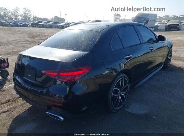 W1KAF4GB8PR133375 2023 MERCEDES-BENZ C-CLASS Black წინა მარცხენა ხედი სამი მეოთხედიდან