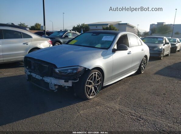 W1KAF4GBXPR071493 2023 MERCEDES-BENZ C-CLASS Silver Առջևի ձախ երեք քառորդ տեսարան