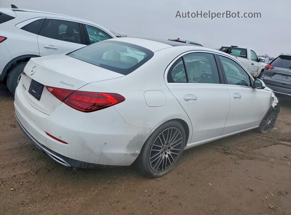 W1KAF4HB0NR042502 2022 MERCEDES-BENZ C White Задня права чверть