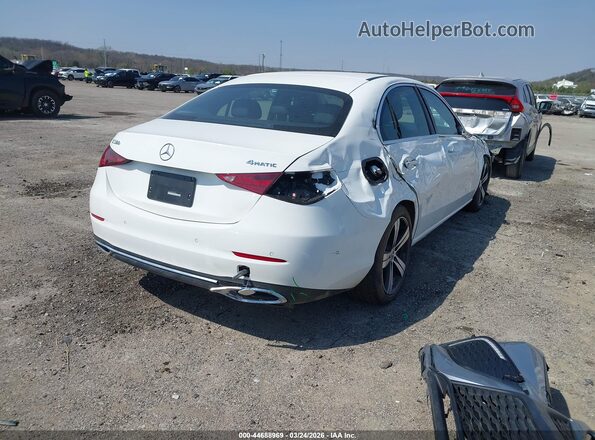 W1KAF4HB2SR267872 2025 MERCEDES-BENZ C-CLASS Белый Задняя правая четверть