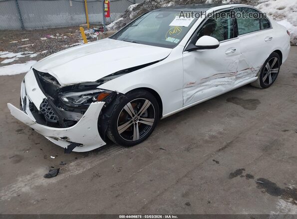W1KAF4HB3SR241734 2025 MERCEDES-BENZ C-CLASS White Դիմացի տեսք