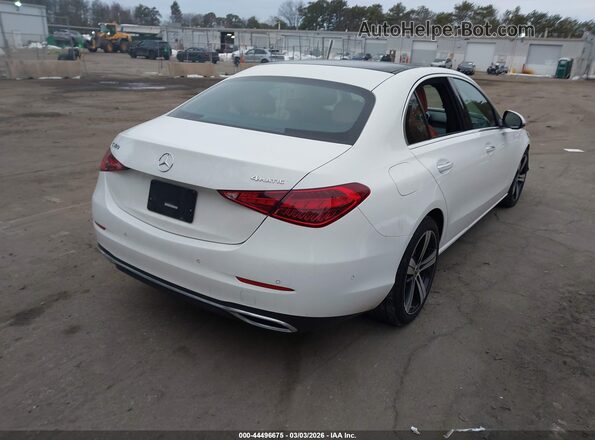 W1KAF4HB3SR241734 2025 MERCEDES-BENZ C-CLASS White Հետևի աջ
