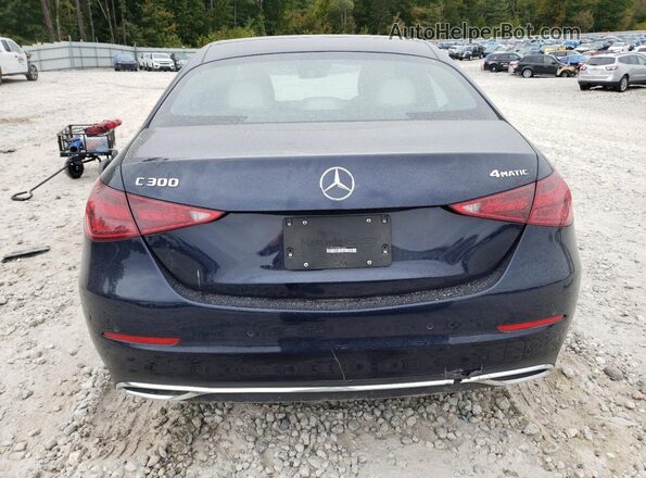 W1KAF4HB4NR019501 2022 MERCEDES-BENZ C Blue Rear view