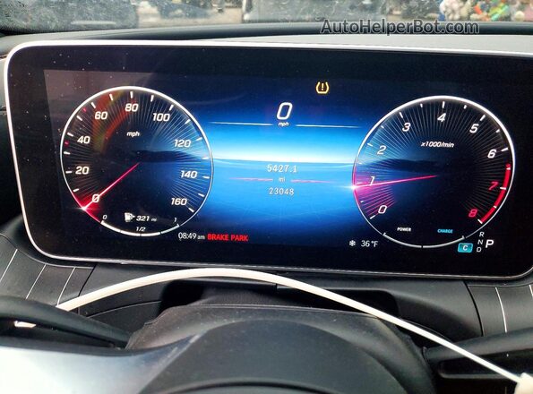 W1KAF4HB6PR154269 2023 MERCEDES-BENZ C Black Вид щитка приладів
