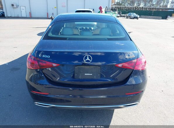 W1KAF4HB7NR050631 2022 MERCEDES-BENZ C-CLASS Dark Blue 