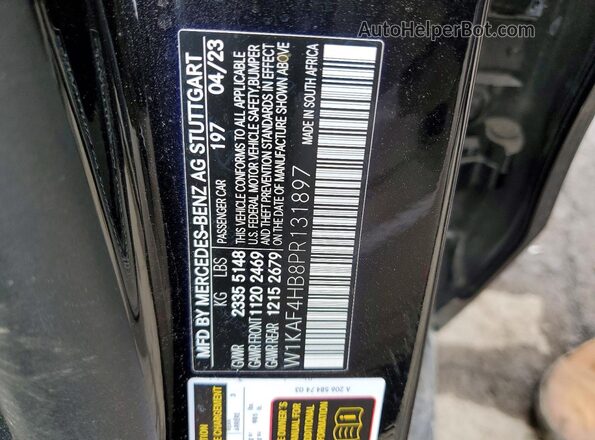 W1KAF4HB8PR131897 2023 MERCEDES-BENZ C Black Widok komory silnika