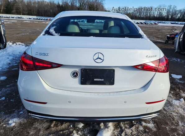 W1KAF4HBXRR219398 2024 MERCEDES-BENZ C White Rear view