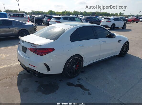 W1KAF8AB3RR221754 2024 MERCEDES-BENZ AMG C 63 Белый Задняя правая четверть