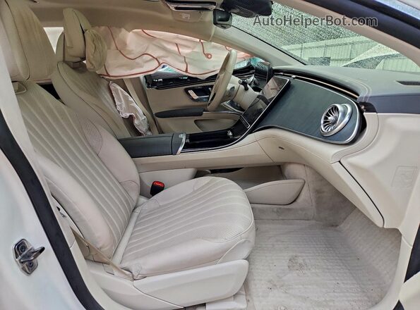 W1KCG2DB2NA005935 2022 MERCEDES-BENZ EQS White Вид салону спереду