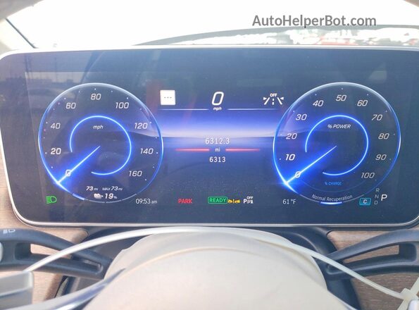 W1KCG2DBXPA035249 2023 MERCEDES-BENZ EQS White Вид щитка приладів