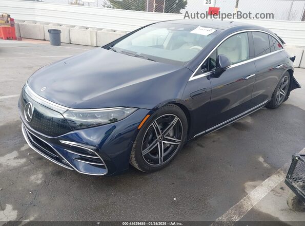 W1KCG4EB1PA028006 2023 MERCEDES-BENZ EQS 580 Black წინა მარცხენა ხედი სამი მეოთხედიდან