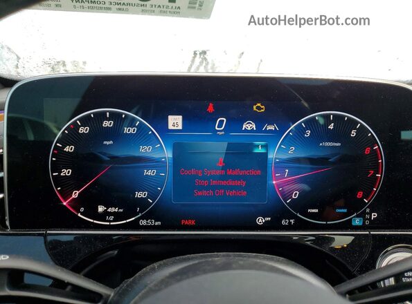 W1KLF4GB8SA151990 2025 MERCEDES-BENZ E Brown Instrument cluster view