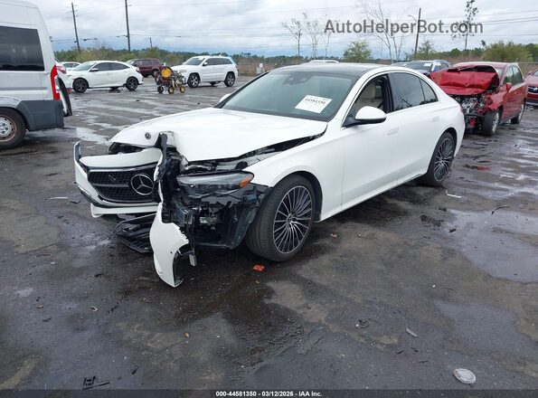 W1KLF4HB7RA008909 2024 MERCEDES-BENZ E-CLASS White წინა მარცხენა ხედი სამი მეოთხედიდან
