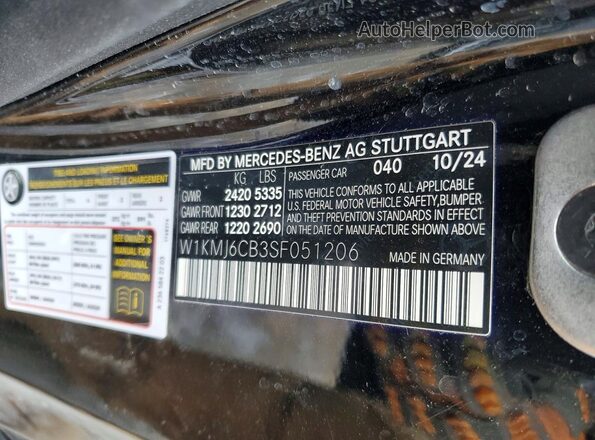 W1KMJ6CB3SF051206 2025 MERCEDES-BENZ CLE Black Vista del compartimento del motor