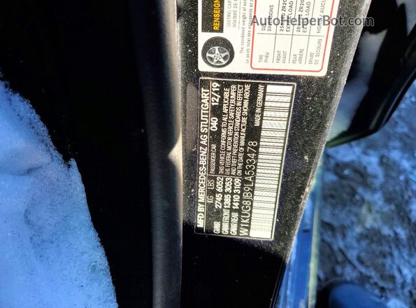 W1KUG8JB9LA533478 2020 MERCEDES-BENZ S Black 