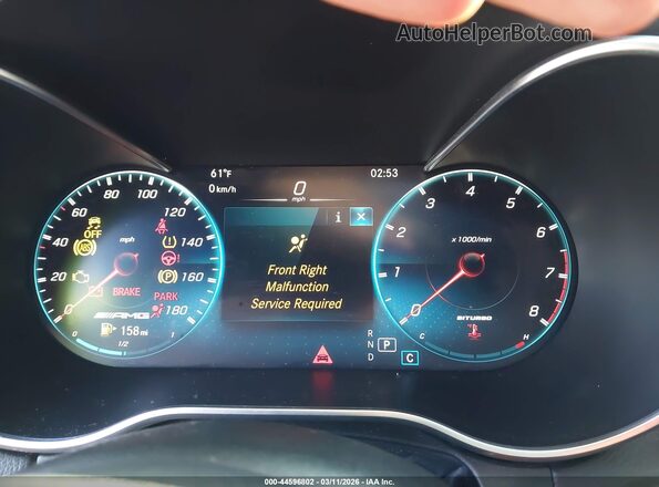 W1KWF6EB1MR621888 2021 MERCEDES-BENZ AMG C 43 Blue Vista de los asientos traseros