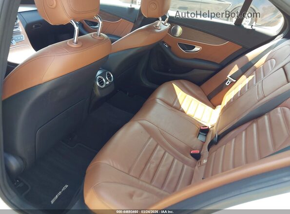 W1KWF6EB7MR642096 2021 MERCEDES-BENZ AMG C 43 White VIN კოდის სტიკერის ხედი