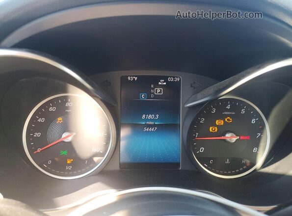 W1KWF8DB2LR598262 2020 MERCEDES-BENZ C Black Widok zestawu wskaźników