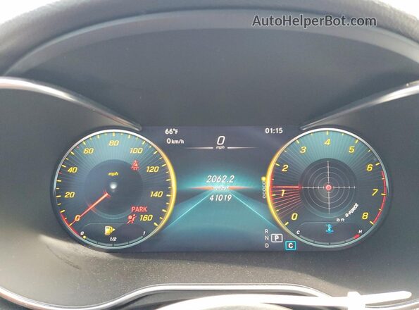 W1KWF8DB2MR639930 2021 MERCEDES-BENZ C Black Вид щитка приладів