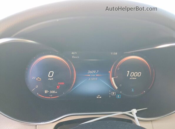 W1KWF8DB4MR653506 2021 MERCEDES-BENZ C Белый Вид щитка приборов
