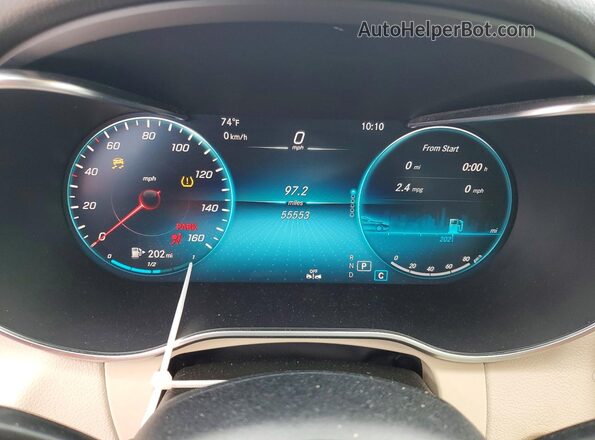 W1KWF8DB6MR625464 2021 MERCEDES-BENZ C Black Սարքավորումների վահանակի տեսք