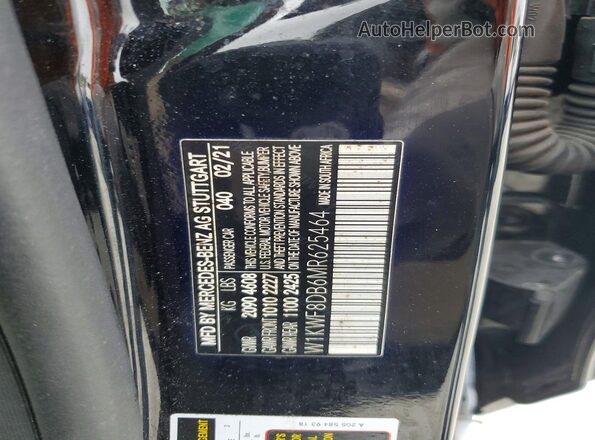 W1KWF8DB6MR625464 2021 MERCEDES-BENZ C Black VIN կոդի պիտակի տեսք