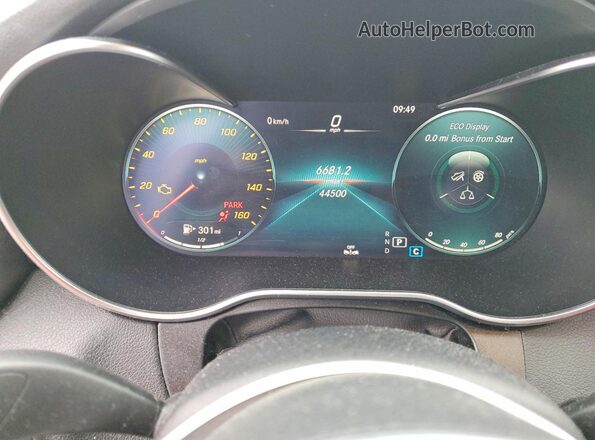 W1KWF8DB8MR616216 2021 MERCEDES-BENZ C White Instrument cluster view