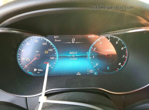 W1KWF8DB9MR614748 2021 MERCEDES-BENZ C Silver ხელსაწყოთა პანელის ხედი