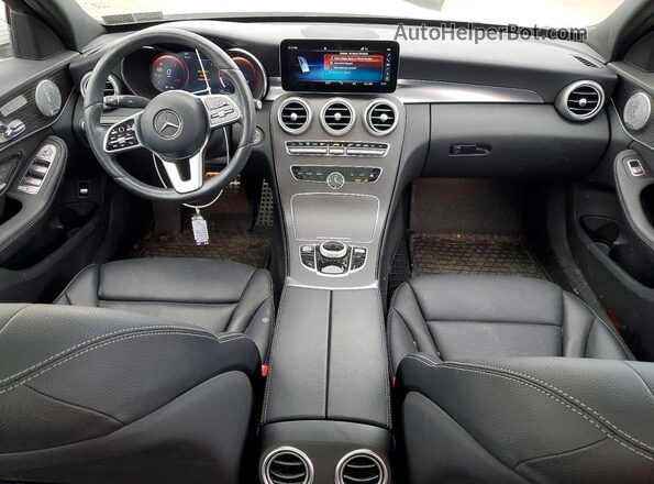 W1KWF8EB1MR645622 2021 MERCEDES-BENZ C White წინა პანელის ხედი