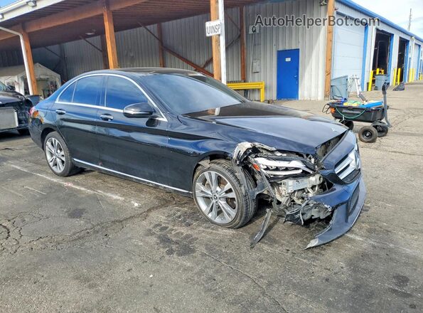 W1KWF8EB1MR652389 2021 MERCEDES-BENZ C Черный Передняя правая четверть