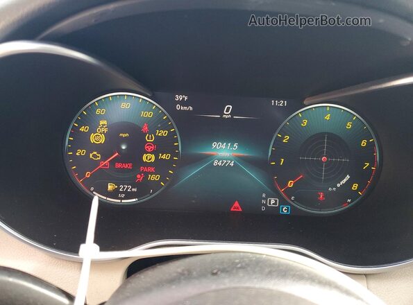W1KWF8EB1MR652389 2021 MERCEDES-BENZ C Черный Вид щитка приборов