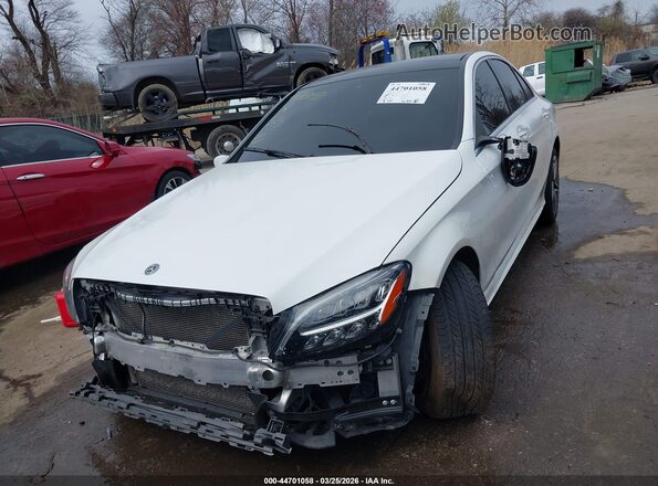 W1KWF8EB2MR652515 2021 MERCEDES-BENZ C-CLASS White Widok z przodu
