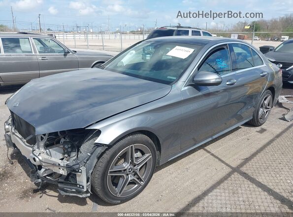 W1KWF8EB8MR634181 2021 MERCEDES-BENZ C-CLASS Gray წინა მარცხენა ხედი სამი მეოთხედიდან