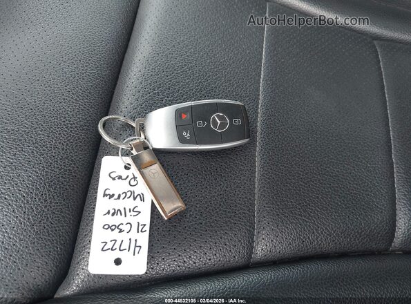 W1KWF8EB8MR634181 2021 MERCEDES-BENZ C-CLASS Gray წინა პანელის ხედი