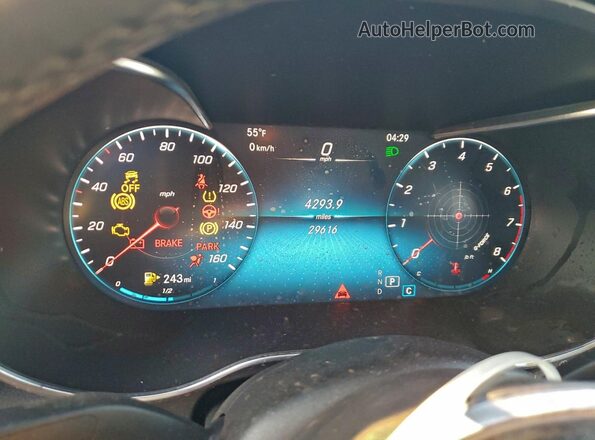 W1KWF8EB8MR649277 2021 MERCEDES-BENZ C White Вид щитка приладів
