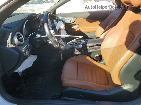W1KWK6EB8MG046180 2021 MERCEDES-BENZ C White Widok wnętrza z przodu
