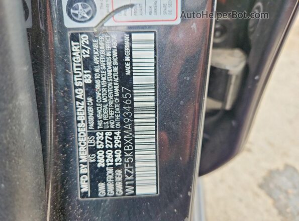 W1KZF5KBXMA934657 2021 MERCEDES-BENZ E Черный Вид подкапотного пространства