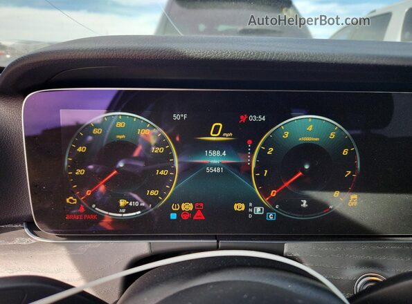 W1KZF8DB0MA905652 2021 MERCEDES-BENZ E Black ხელსაწყოთა პანელის ხედი