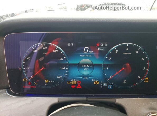 W1KZF8DB4PB101370 2023 MERCEDES-BENZ E Белый Вид щитка приборов