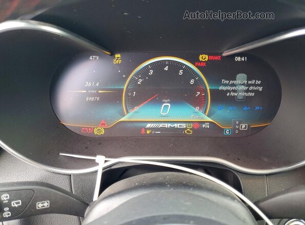 W1N0G6EBXMF950967 2021 MERCEDES-BENZ GLC-CLASS White Вид щитка приладів