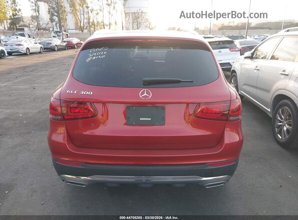 W1N0G8DB0MV296645 2021 MERCEDES-BENZ GLC 300 Red 