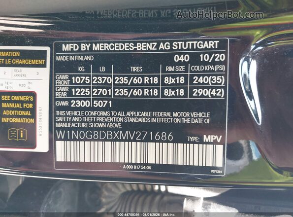 W1N0G8DBXMV271686 2021 MERCEDES-BENZ GLC 300 Black Շարժիչի բաժամունքի տեսք