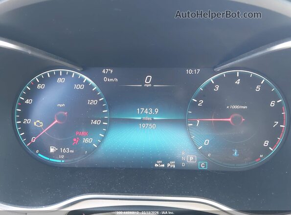 W1N0G8EB2NG079652 2022 MERCEDES-BENZ GLC 300 Белый Вид задних сидений