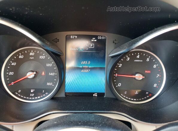 W1N0G8EB4MF916857 2021 MERCEDES-BENZ GLC-CLASS White Вид щитка приладів